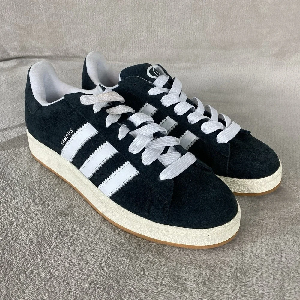 Adidas Campus 00s Shoes Mens Size 13 Black White Suede Sneakers Originals NEW